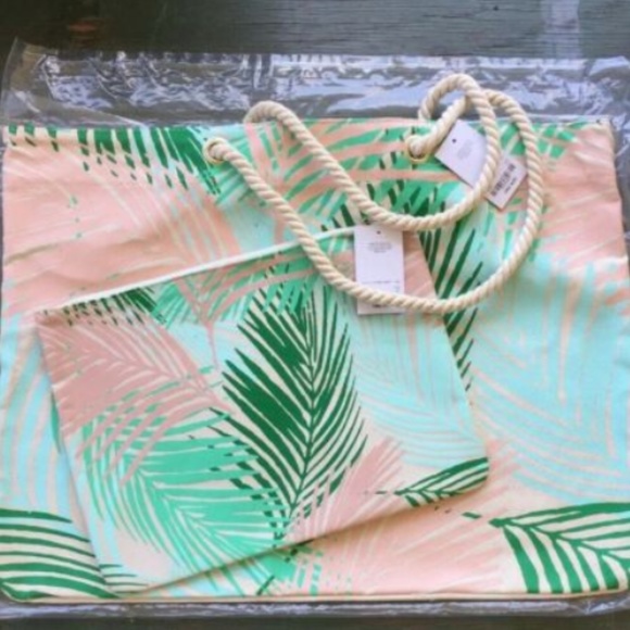 BEACH TOTE & MATCHING BIKINI BAG FINAL $$ NEW - Picture 1 of 4